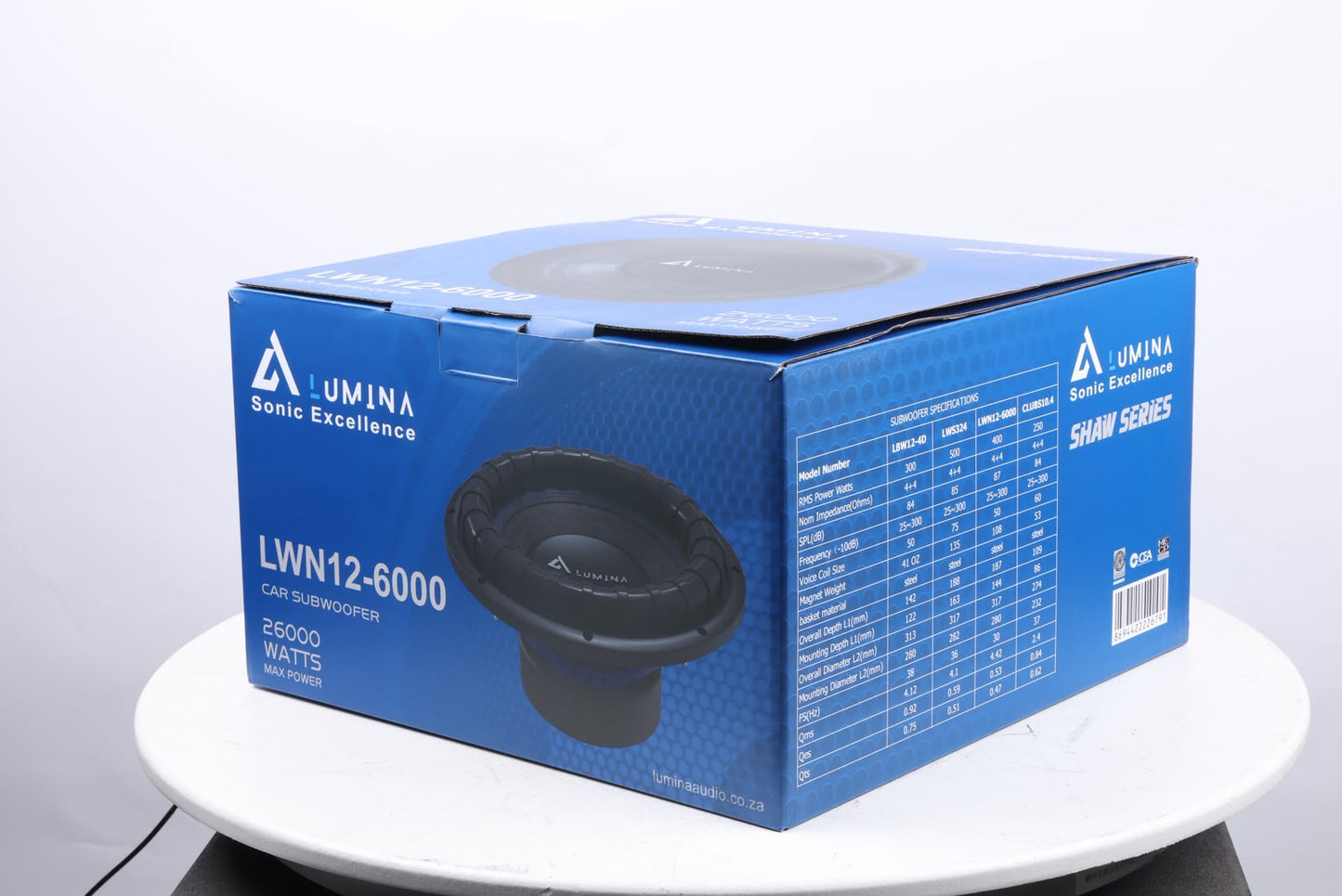 Lumina Audio Shaw Series 12" 26000W Subwoofer - LWN12-6000.