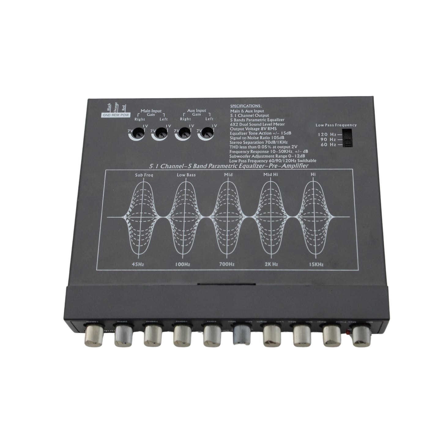 LUMINA AUDIO ORION SERIES 5 BAND PARAMETRIC EQUALIZER [LEQ-5PRO]