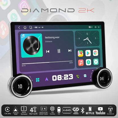 Lumina Audio Diamond 2K 11.8' Andriod Auto/CarPlay Head Unit + 360 Camera Compatibility