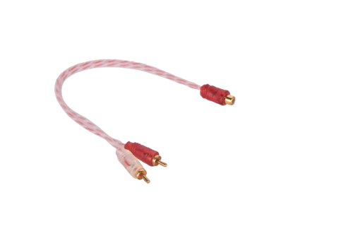 1 Female to 2 Male RCA Audio Splitter Cable [LA-1F2M]