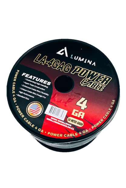 4 Gauge Power Cable - Green [LA-4GAG]