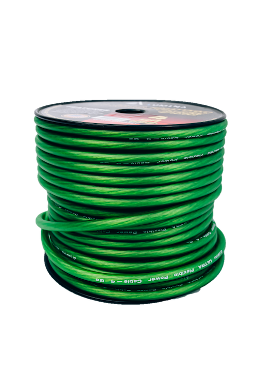 4 Gauge Power Cable - Green [LA-4GAG]