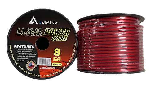 8 Gauge Power Cable - Red [LA-8GAR]