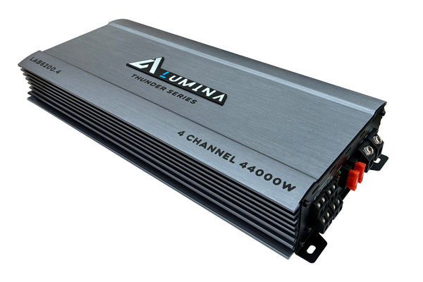 FLOW AMP XL フロー　AMP2 リアエントリー LAB6200.4 4-Channel Class A/B Car Amplifier | 155W x4 RMS – Lumina