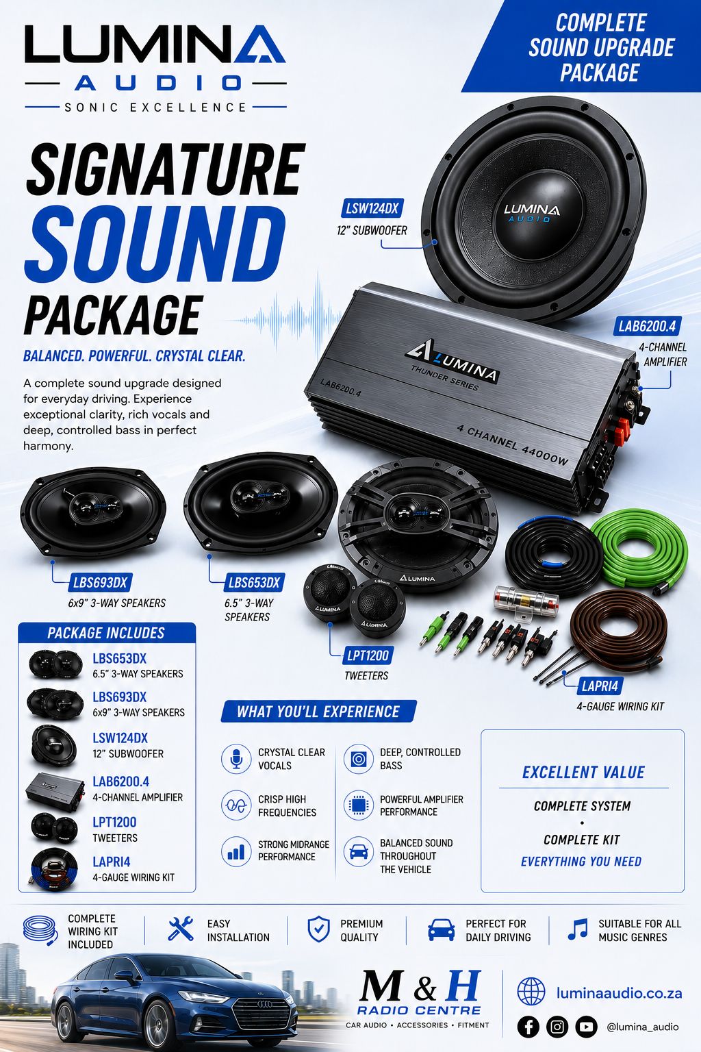 LUMINA AUDIO SIGNATURE SOUND PACKAGE