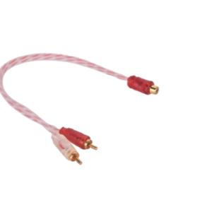 1 Female to 2 Male RCA Audio Splitter Cable [LA-1F2M]