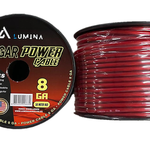 8 Gauge Power Cable - Red [LA-8GAR]